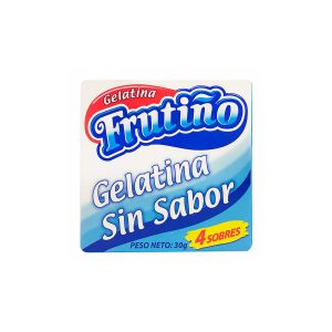 Gelatina Frutino Sin Sabor x 7.5 Gr x 4 Unidades - Paquete