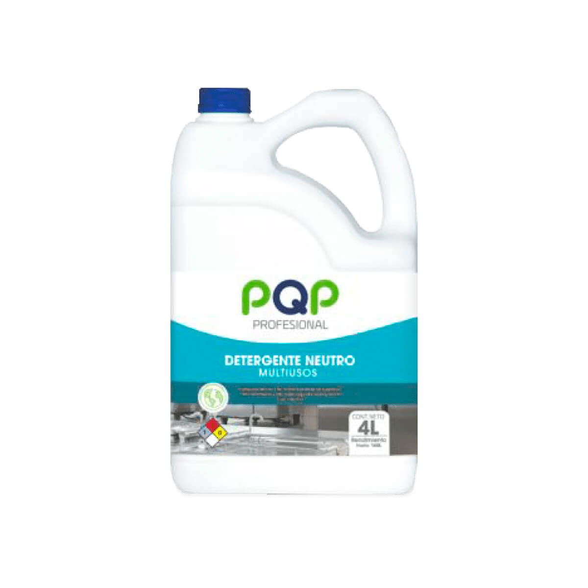 10X Detergente Líquido Multiusos Neutro PQP x 4 Litros Galón