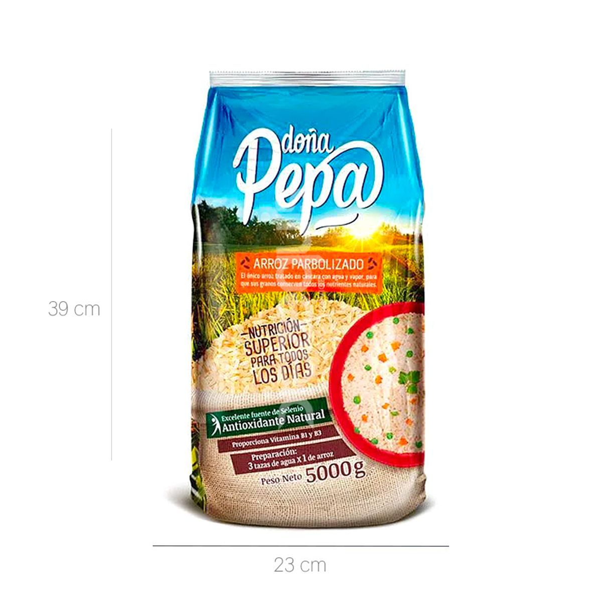 10X Arroz Doña Pepa Parbolizado Bolsa x 5000 Gr