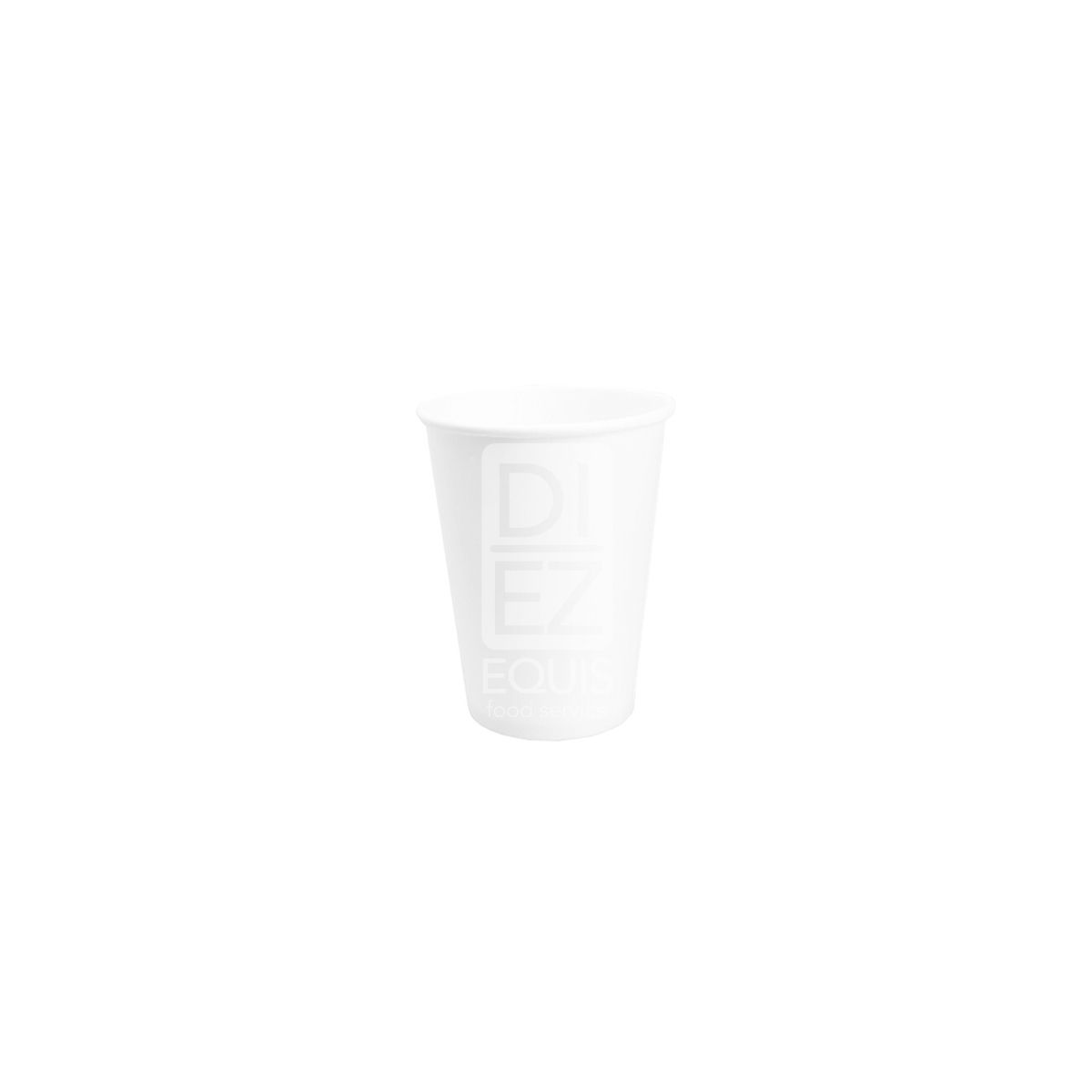 10X Vaso Papel Blanco Domingo 7 Oz x 50 und Paquete