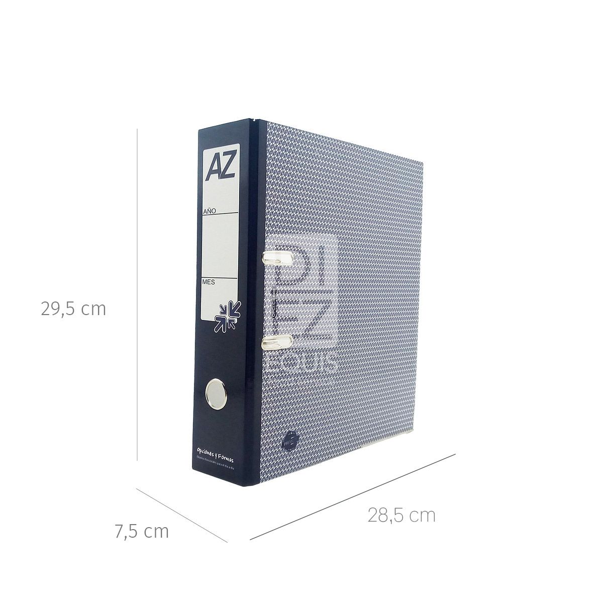 10X Carpeta AZ Plastificada Marfil Oficio