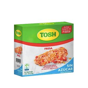 Barra De Cereal Fresa Tosh x 23 Gr x 6 Unds - Caja