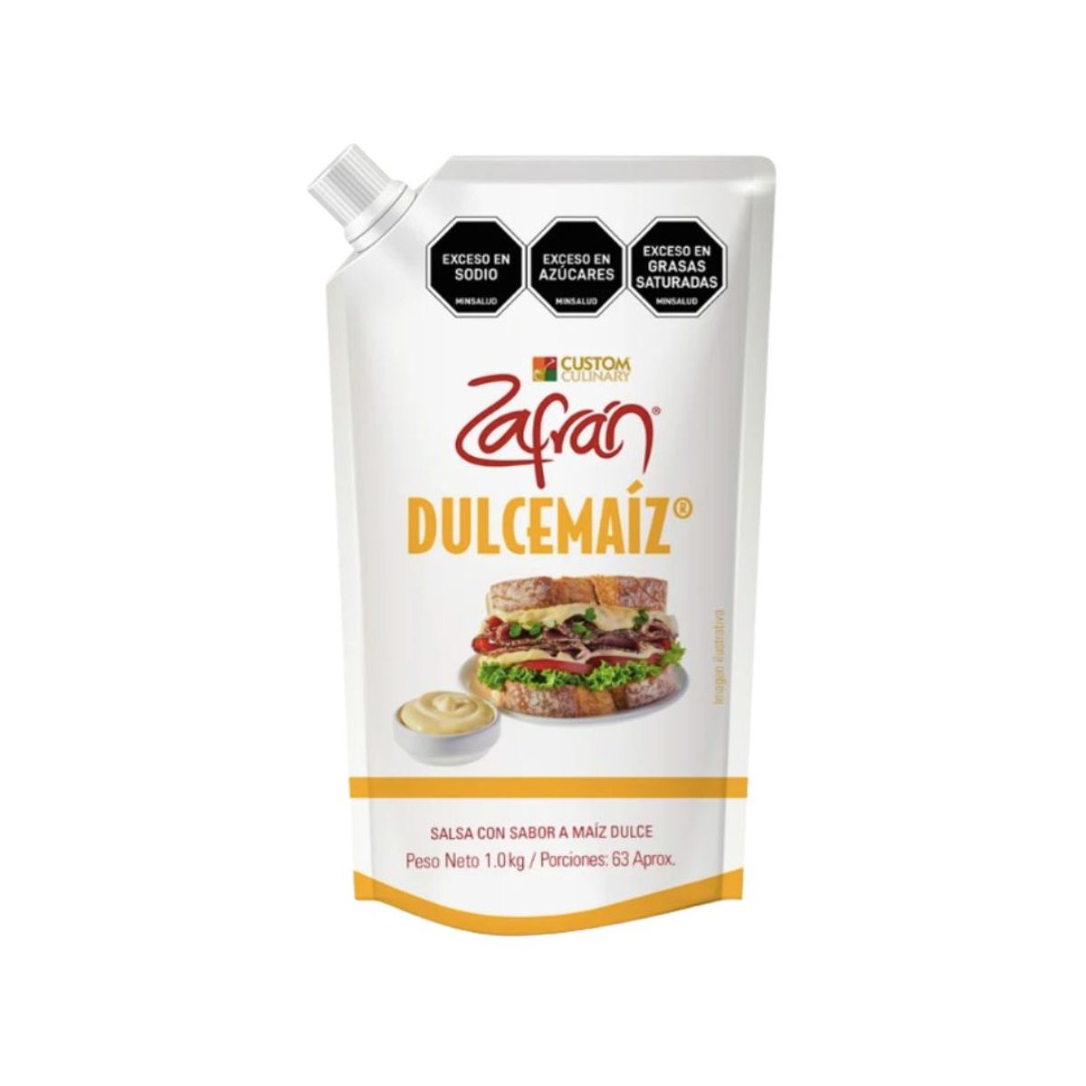 10X Salsa Dulce Maíz Zafrán x 1000 Gr Doy Pack