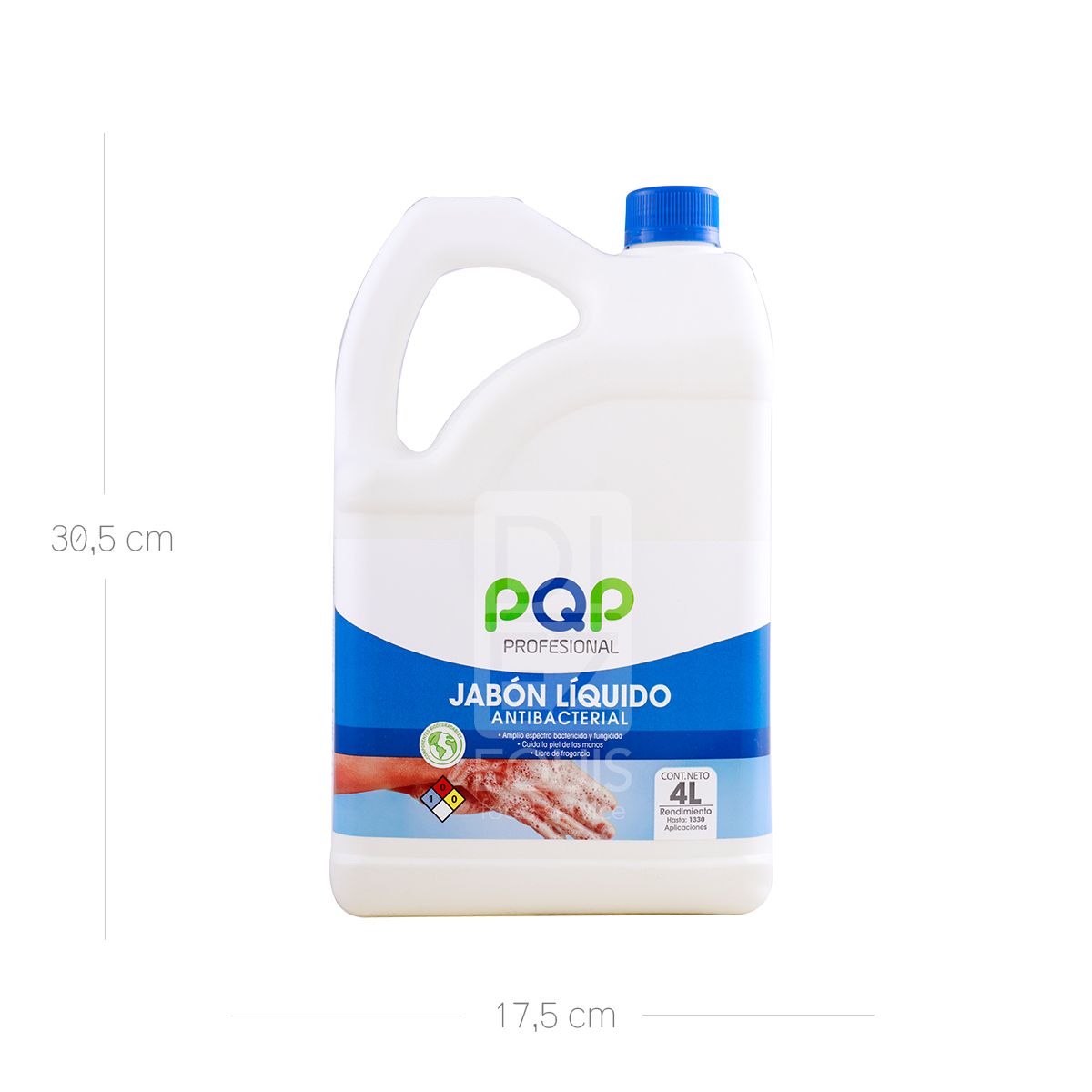 10X Jabón Manos Antibacterial PQP x 4000 Ml