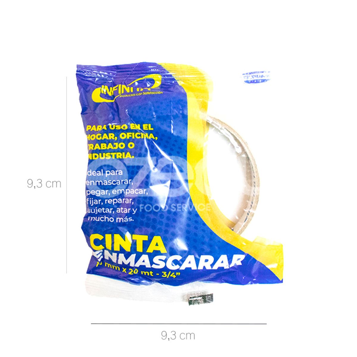 10X Cinta Enmascarar Infinita 3/4 X 20 Metros