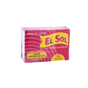 Palillo Doble Punta El Sol x 180 - Caja