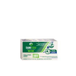 Toalla De Mano Doble Hoja Ecológica 22506 Sanitisu Z- Fold 23 x 22,5 x 150 Unds Pqte - Paquete