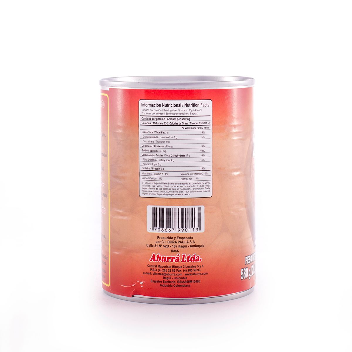 10X Frijol Antioqueño Aburrá x 580 Gr Lata