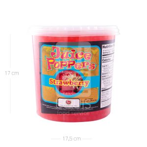 Perla Explosiva Fresa Juice Poppers x 3.400 Gr Balde - Unidad