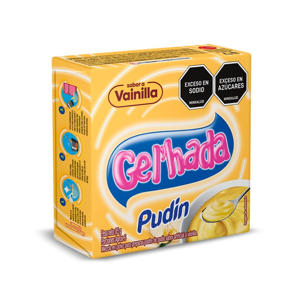 10X Pudin Gel Hada Vainilla x 85 Gr