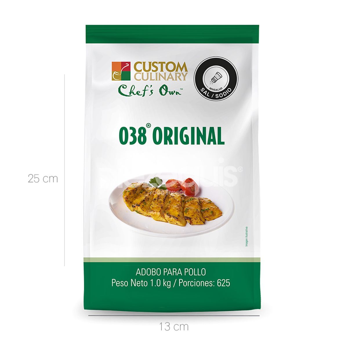 10X Adobo Para Pollo Original Zafrán x 1 Kg Bolsa Stand Up