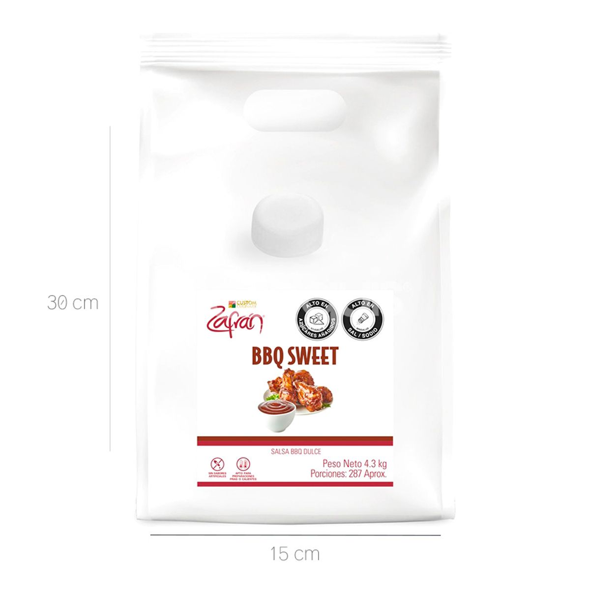 10X Salsa BBQ Zafrán Sweet x 4300 Gr Bolsa Master Bag