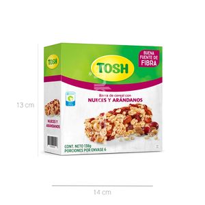 Barra De Cereal Arandanos Tosh x 23 Gr x 6 Unds - Caja