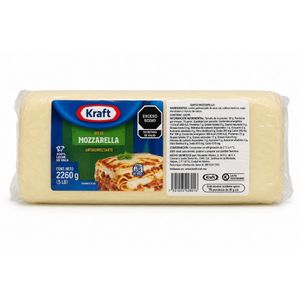 Queso Kraft Mozzarella x 2,26 Kg Bloque - Unidad
