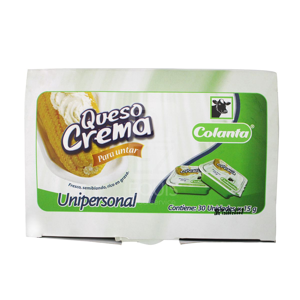 10X Queso Crema Colanta x 15 Gr Caja x 30 Unidades