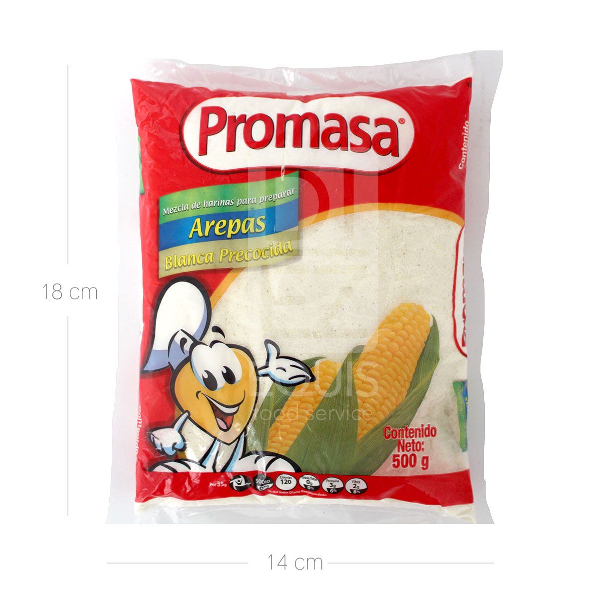 10X Harina De Maíz Promasa Blanca x 500 Gr