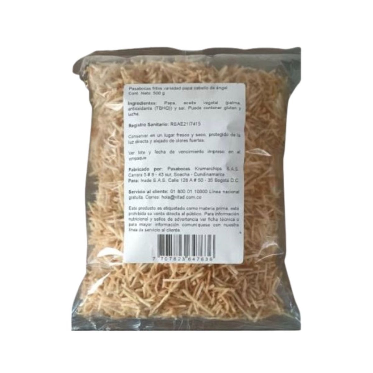 10X Papas Fosforito Natural Vitad x 500 Gr