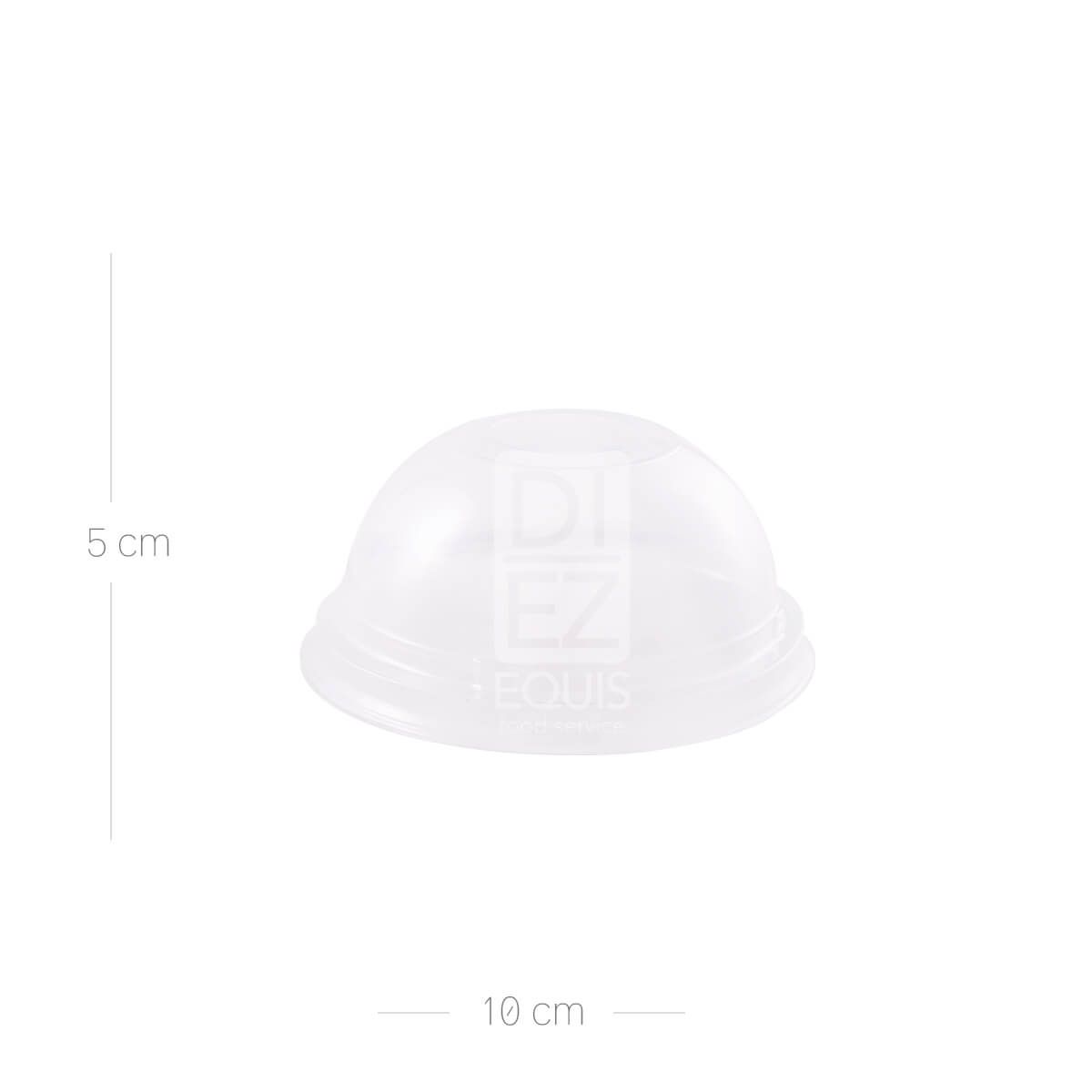 10X Tapa Domo Sin Perforación Para Vaso Gold PP 9 Oz 12 Oz 14 Oz 16 Oz 22 Oz x 50 Unidad x Paquete