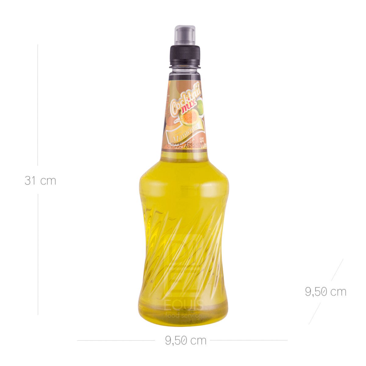 10X Cóctel Mix Syrup Maracuya Alicante x 1000 Ml Pet