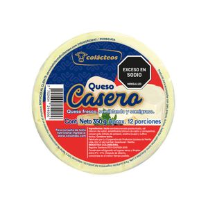 Queso Casero Colácteos x 350 Gr Torta - Unidad