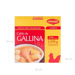 Caldo Gallina Maggi x 270 Cubos x 2970 G - Caja