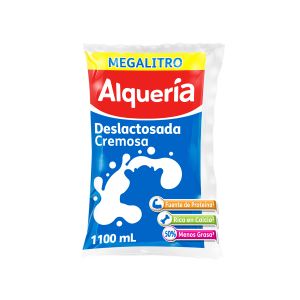 Leche UHT Deslactosada Semidescremada Alquería x 1100 Ml Bolsa - Bolsa