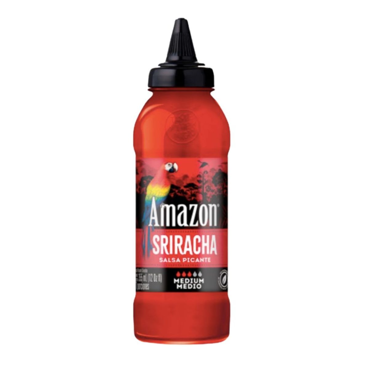 10X Salsa Amazon De Chili Siracha x 355 Gr Pet