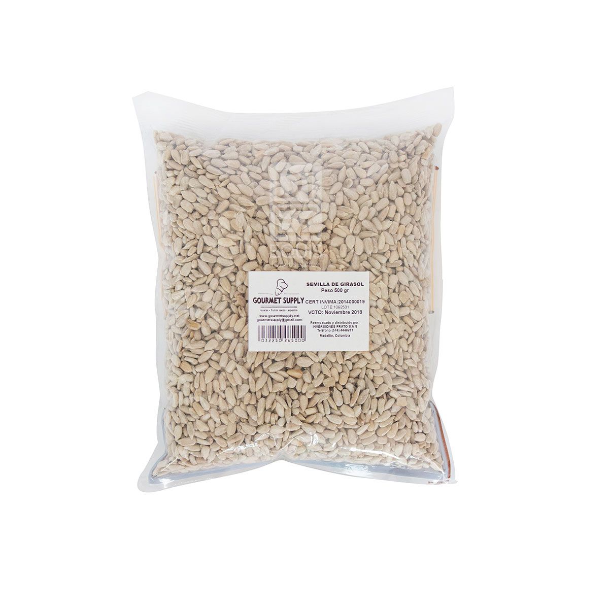 10X Semilla de Girasol Gourmet Supply x 500 Gr Bolsa