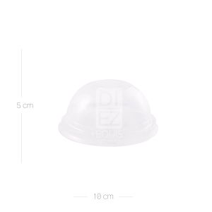 Tapa Domo Sin Perforación Para Vaso Gold PP 9 Oz 12 Oz 14 Oz 16 Oz 22 Oz x 50 Unidad x Paquete - Paquete