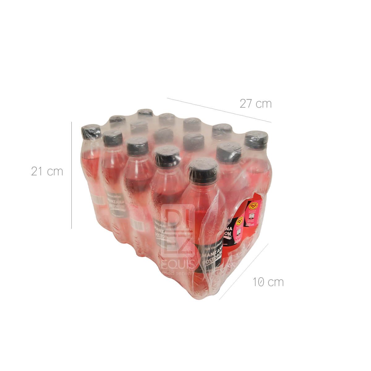 10X Gaseosa Manzana Postobón Cero x 400 Ml x 15 Und Pet