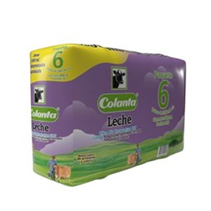 Leche UHT Deslactosada Colanta x 1000 Ml Bolsa Sixpack - Paquete