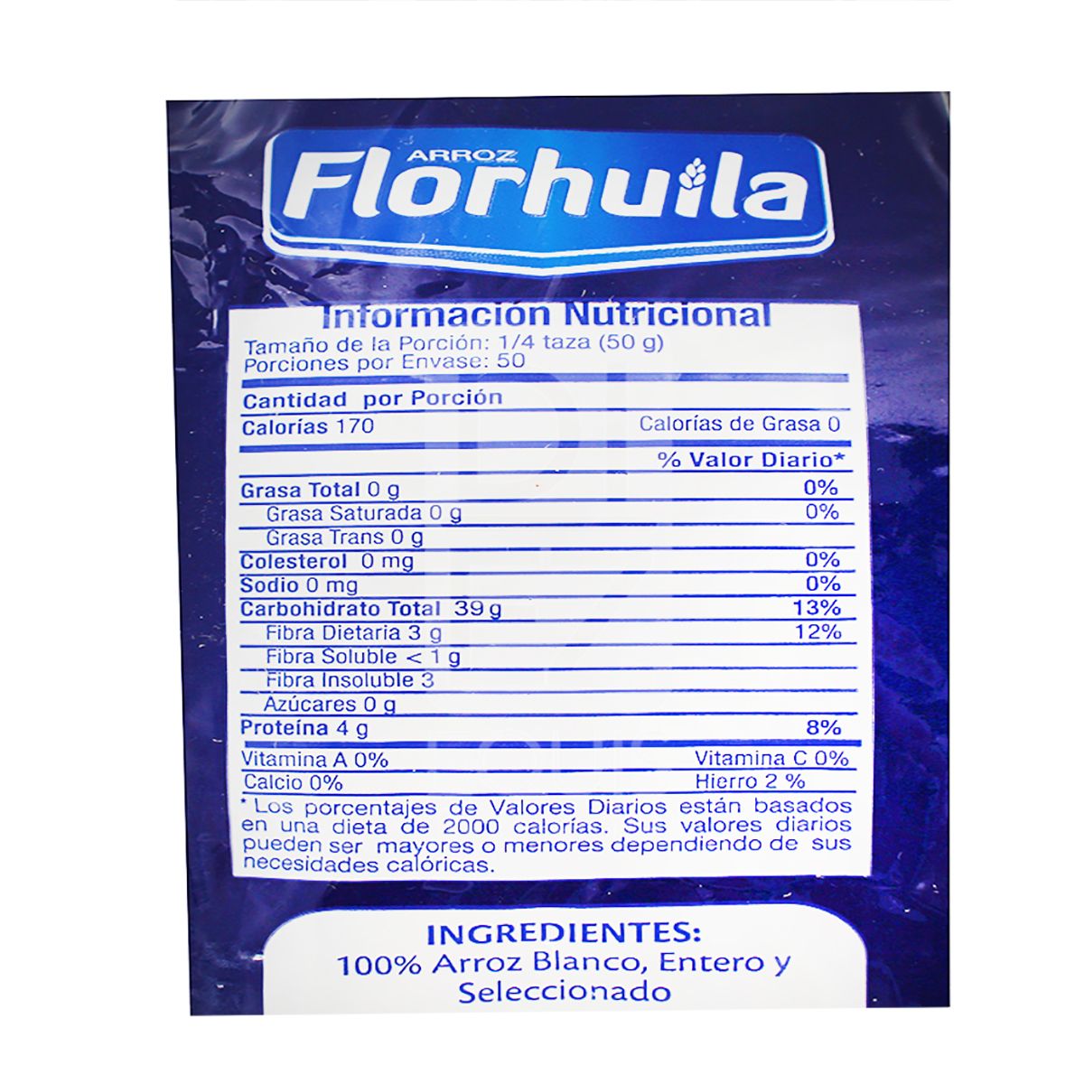 10X Arroz Florhuila Platino Bolsa x 2500 Gr