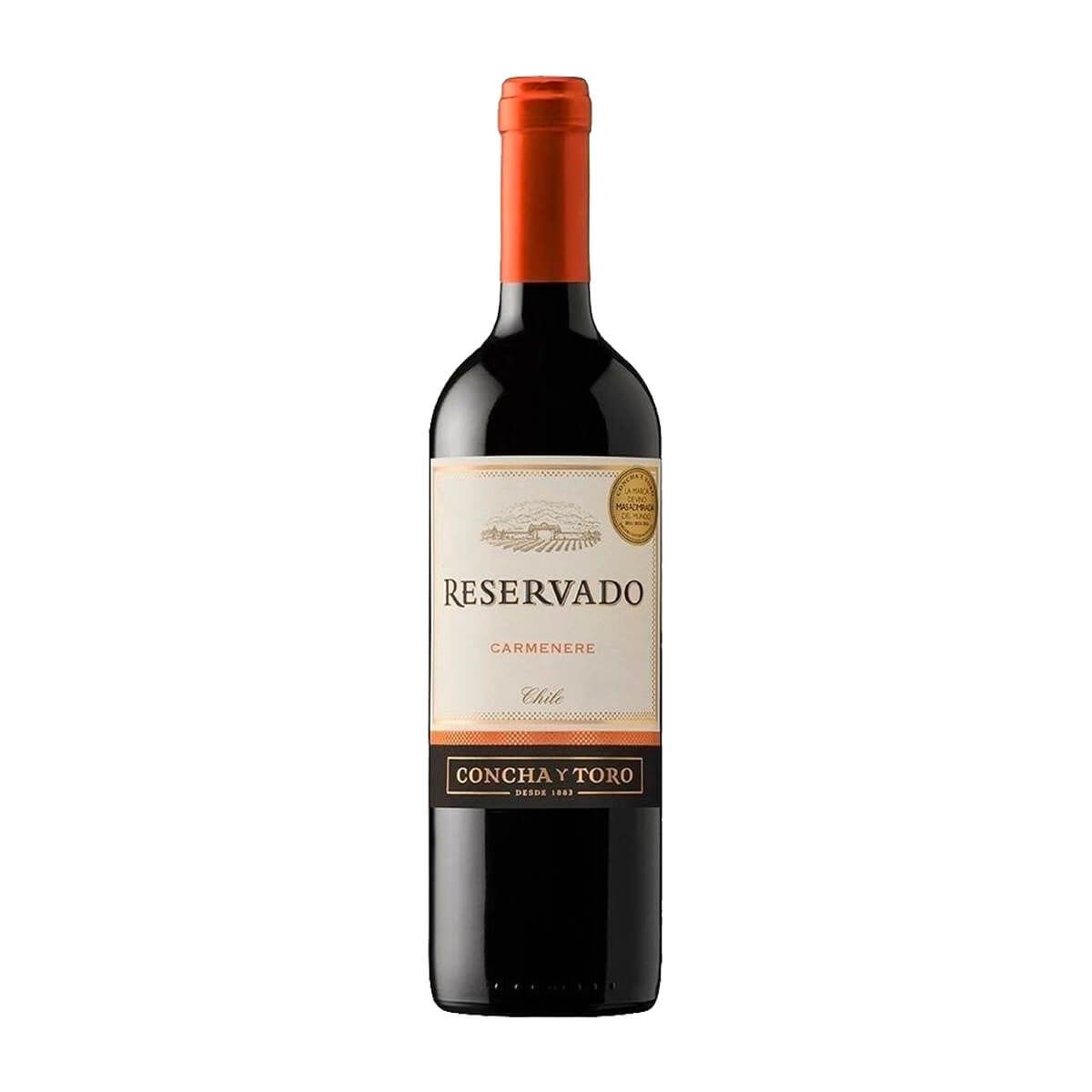 10X Vino Tinto Carmenere Reservado Concha y Toro x 750 Ml