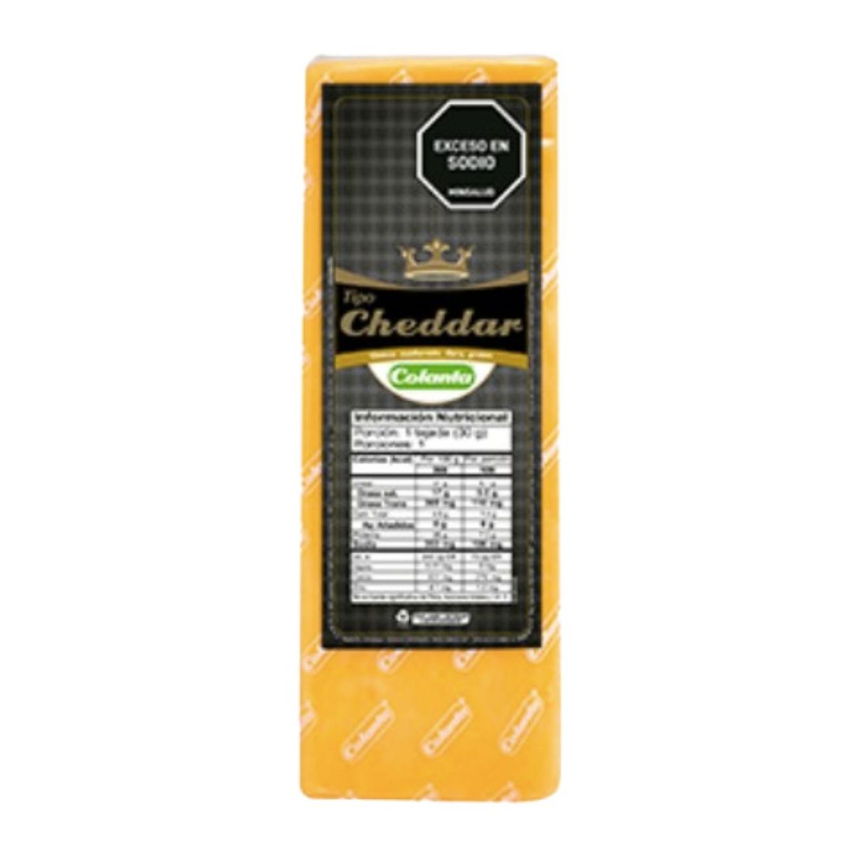 10X Queso Cheddar Colanta Kg +/- 2,5  (Precio x Kg)