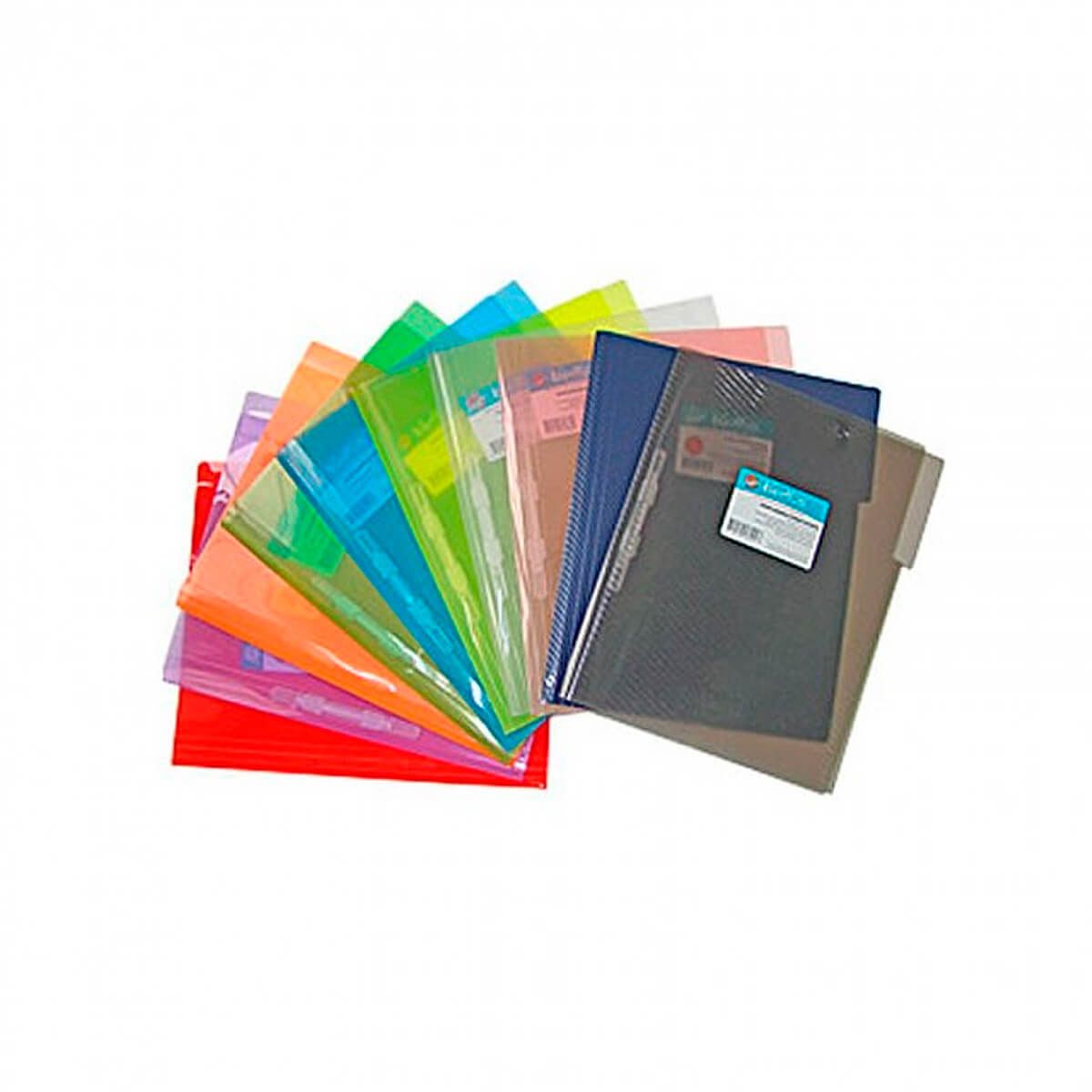 10X Carpeta Mae Legajadora Carta Plastica