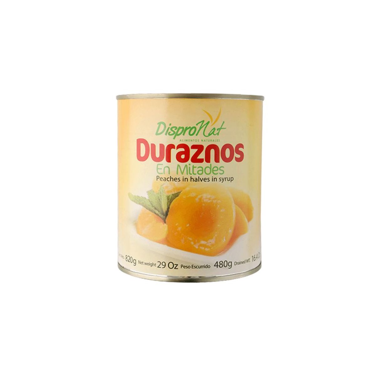 10X Duraznos en Mitades Dispronat x 820 Gr