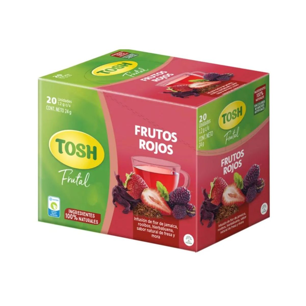 10X Infusión Frutos Rojos Tosh x 20 Und