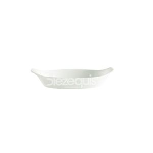 Bandeja Gratinar De Porcelana 23.7 x 12 Cm Corona Actualite Blanco x 1 Und - Unidad