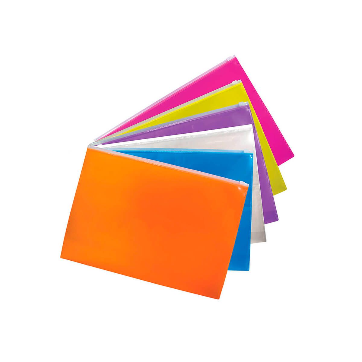 10X Carpeta Primavera Zipper Oficio- Primavera x 12