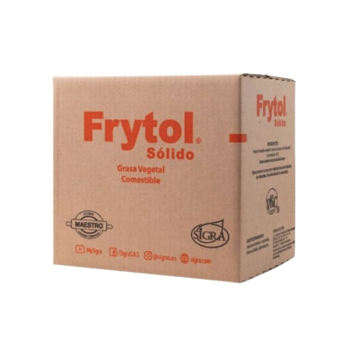 10X Aceite Sólido Frytol x 15 Kg
