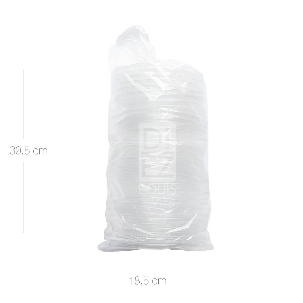 10X Tapa Cazuela Traslúcido 26 Oz x 50 Unid x Paquete