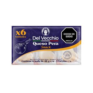 Queso Pera Del Vecchio x 38 Gramos x 6 Und (Individual) - Unidad