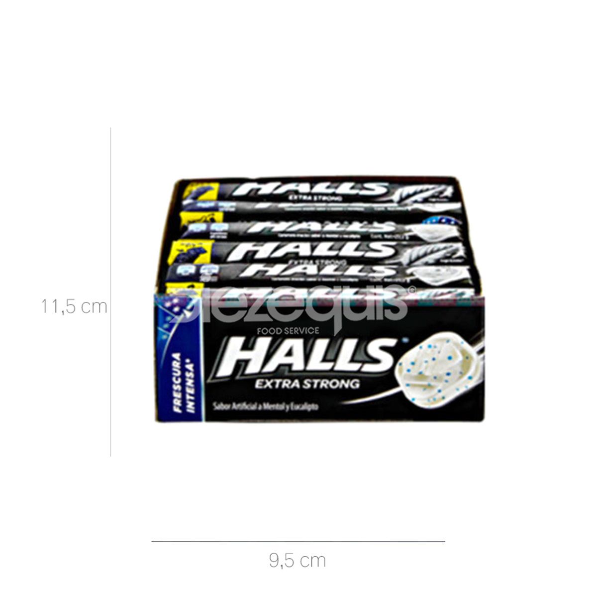 10X Halls Extrafuerte Display x 12 Und