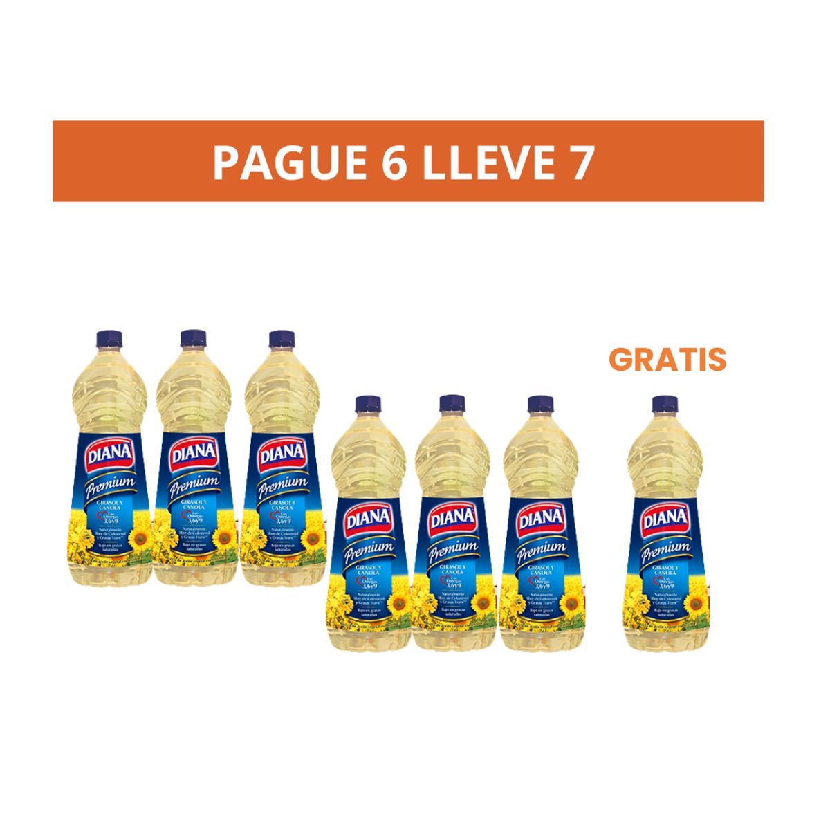 10X Aceite Diana Premiun x 3000 Ml Pague 6 lleva 7