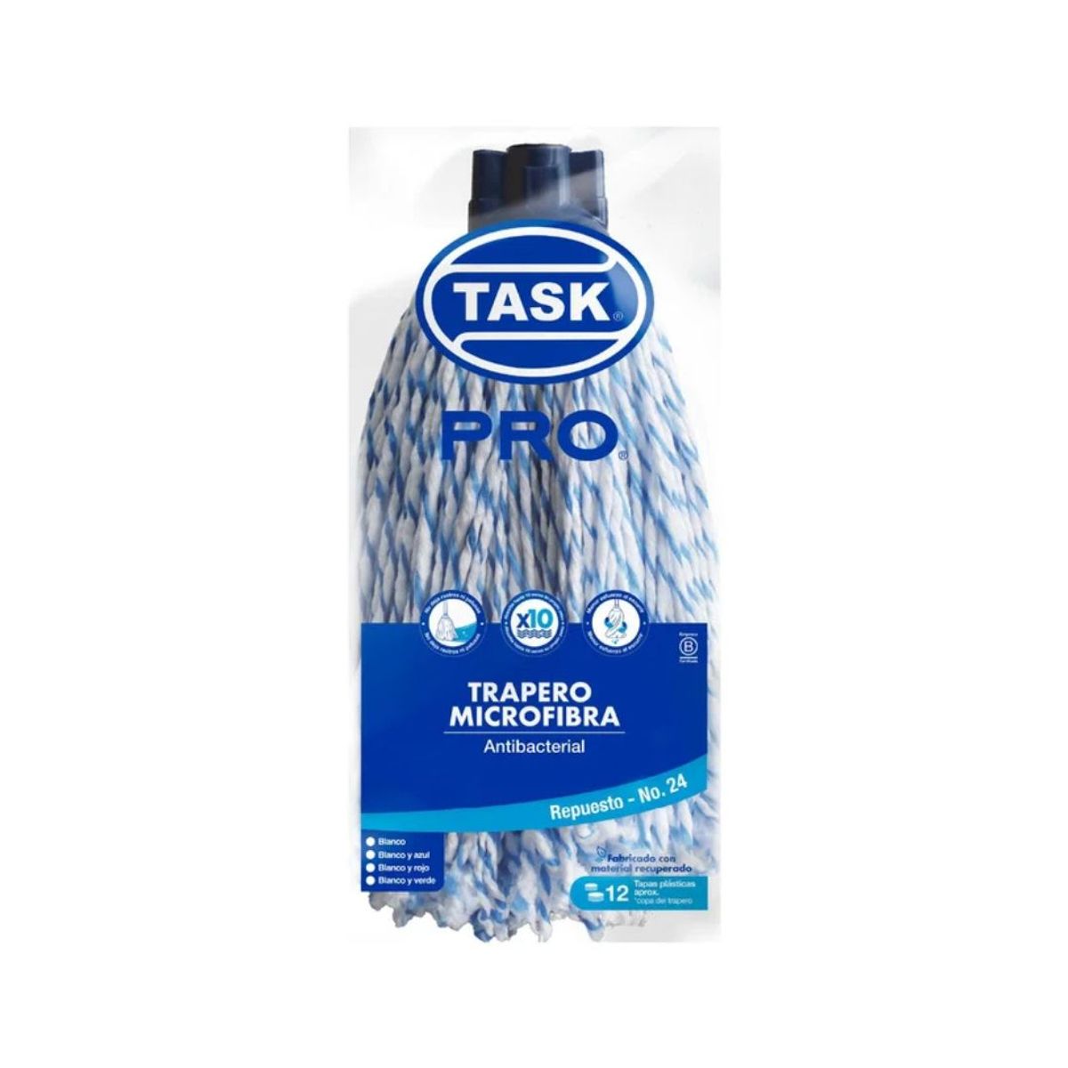 10X Repuesto Trapero Microfibra Azul