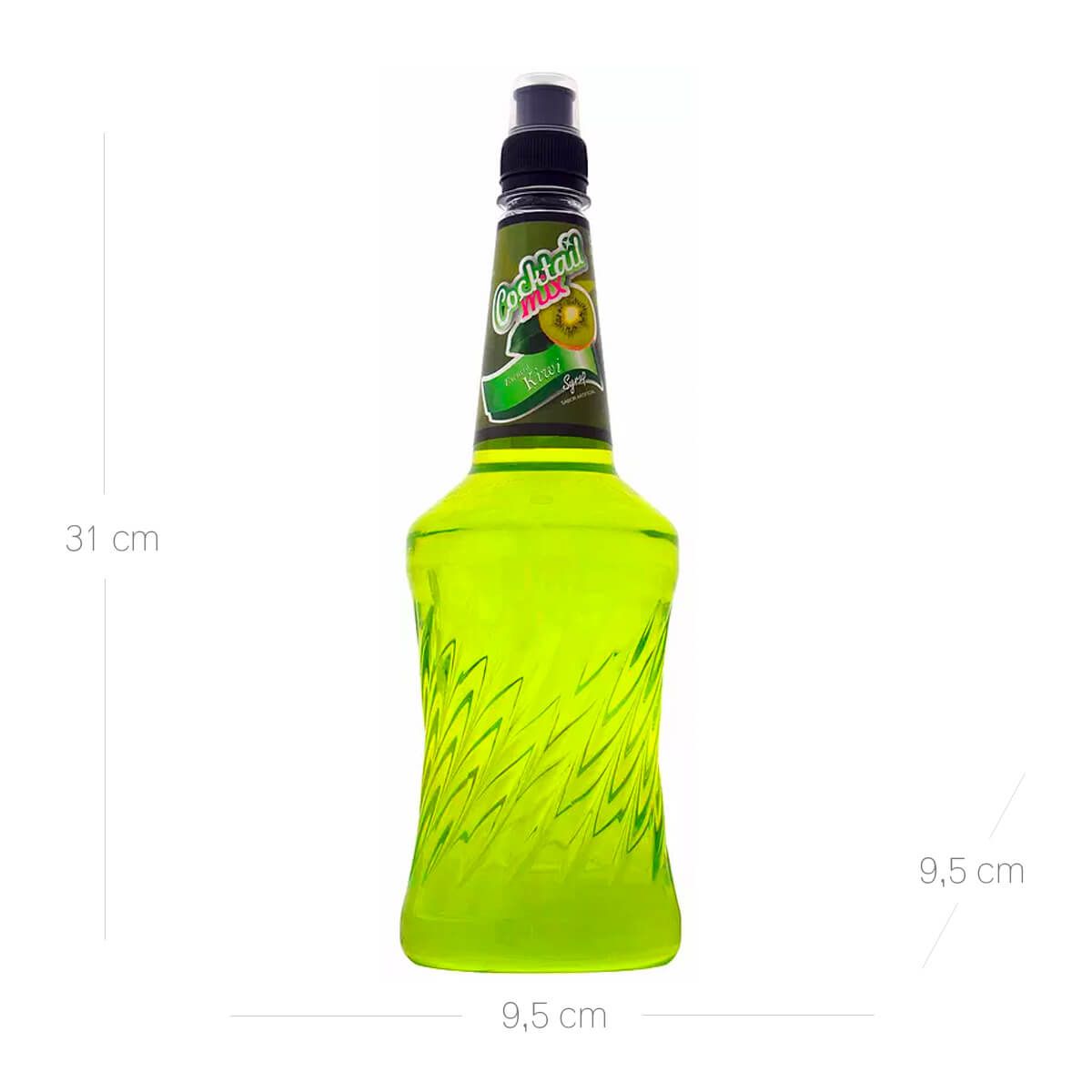 10X Cóctel Mix Syrup Kiwi Alicante x 1000 Ml Pet