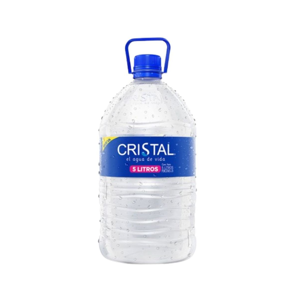 10X Agua Cristal Garrafa x 5L