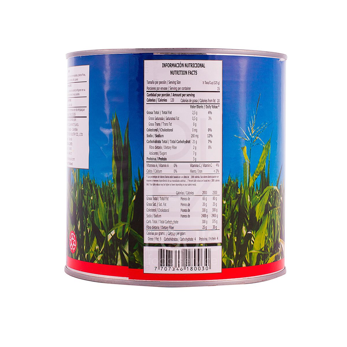 10X Maíz Tierno Sweet Corn Villa De Oro x 2400 Gr Lata Drenado 1850 Gr