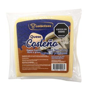 Queso Costeño Colácteos Cuña x 500 Gr - Unidad