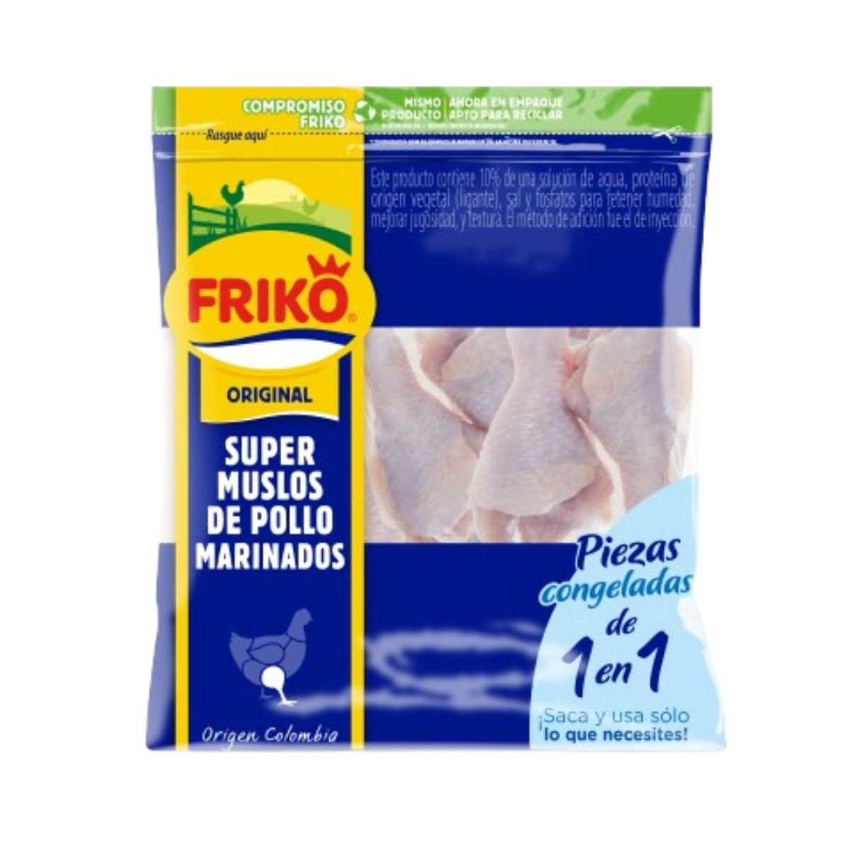 10X Super Muslos Friko +/- 1 Kg Bolsa